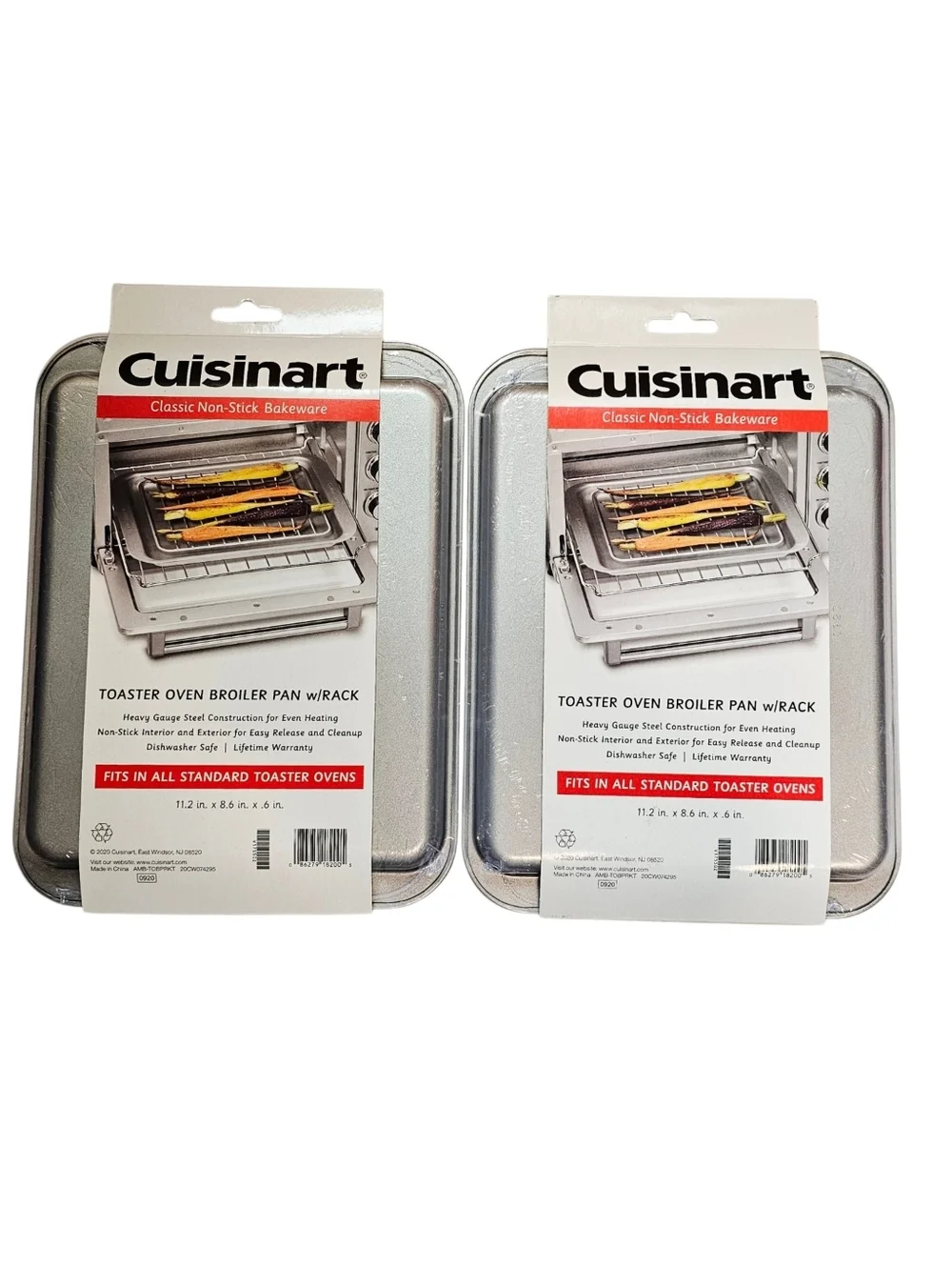 NEW Cuisinart Toaster Oven Broiler Pan with Rack - set of 2